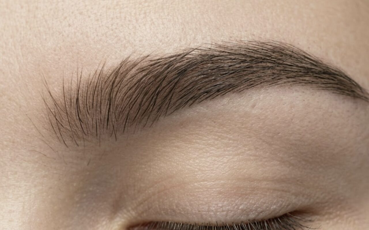 Brows after wax service