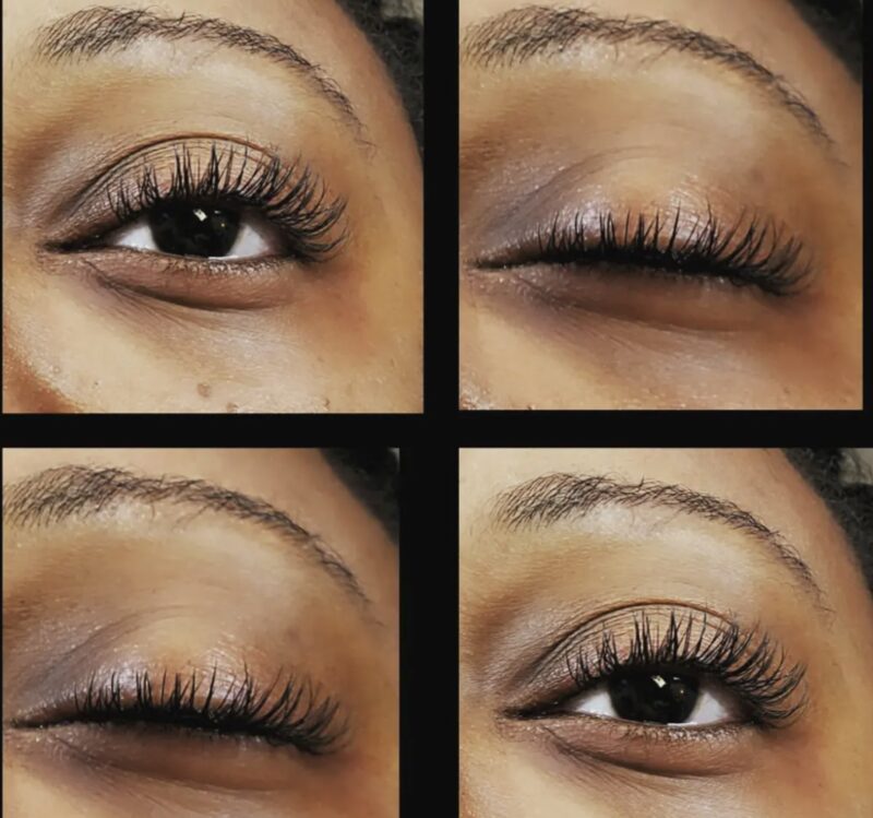Natural lash extension set